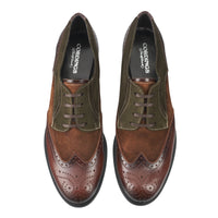 Brown Leather and Suede Brogues