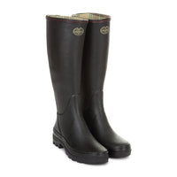 Black Le Chameau Giverny Jersey Lined Boots