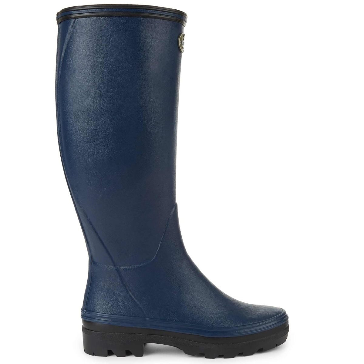 Navy Le Chameau Giverny Jersey Lined Boots