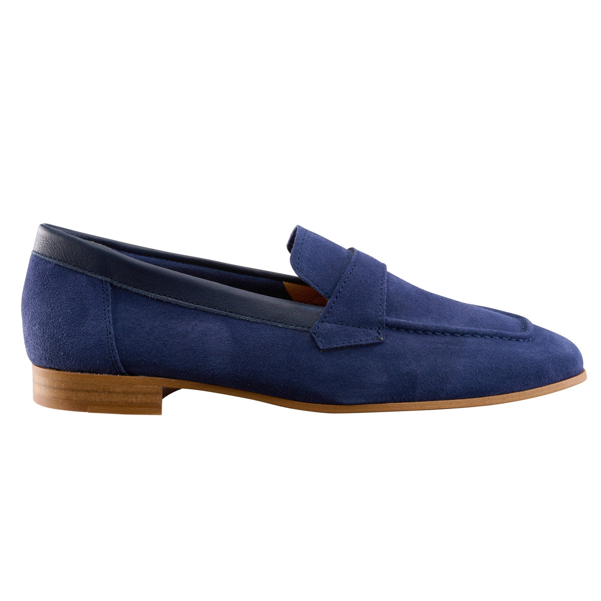 Navy Suede Livia Loafers
