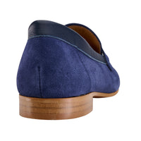 Navy Suede Livia Loafers
