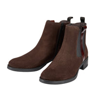 Suede Leather Band Ankle Boot