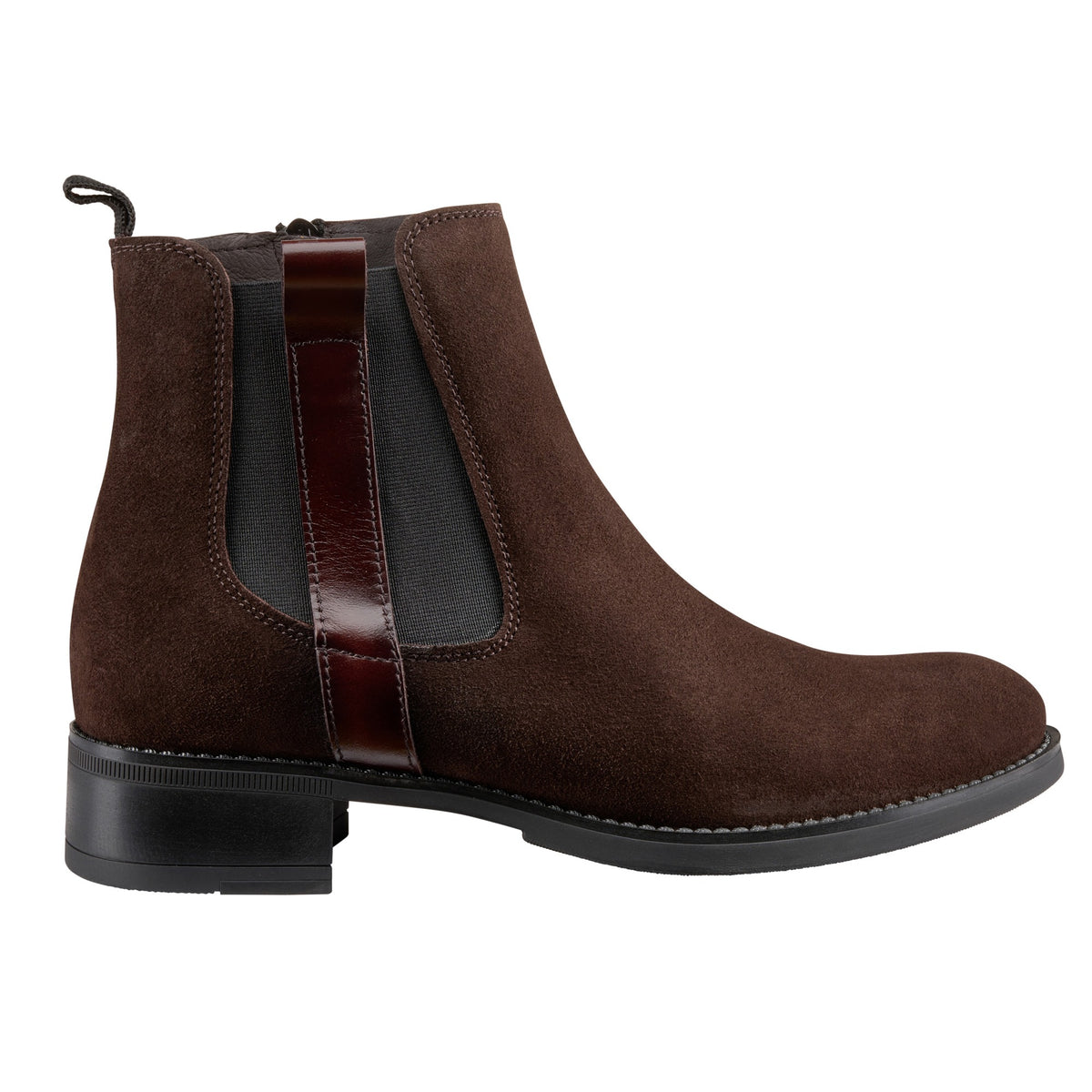Suede Leather Band Ankle Boot