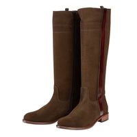 Long Suede Leather Band Boot