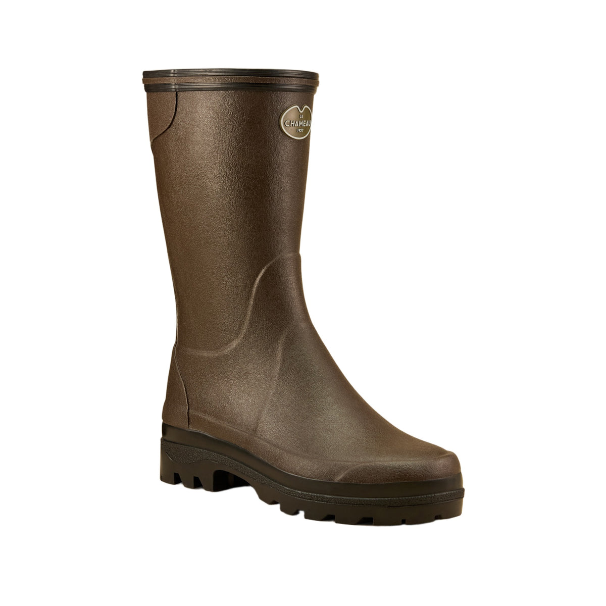Le Chameau Women's Brown Giverny Jersey Lined Boottillon