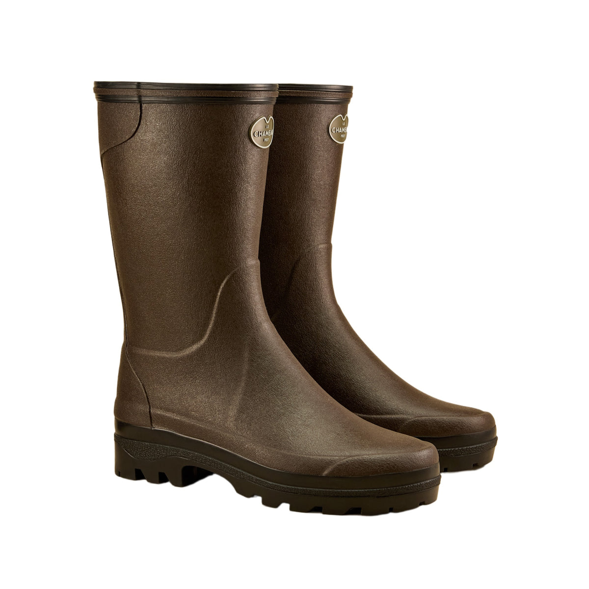 Le Chameau Women's Brown Giverny Jersey Lined Boottillon
