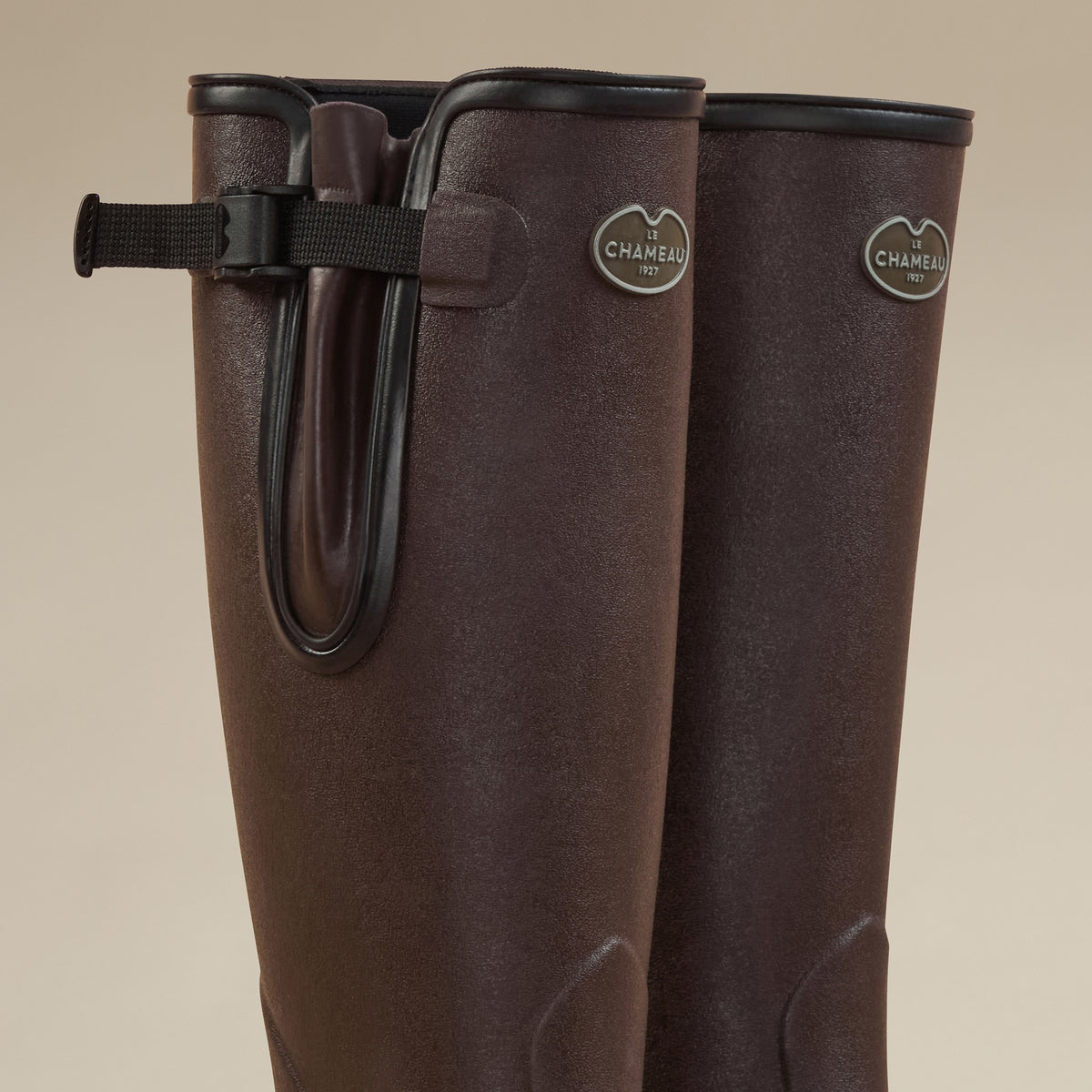 Le Chameau Women's Brown Vierzon Jersey Lined Boots