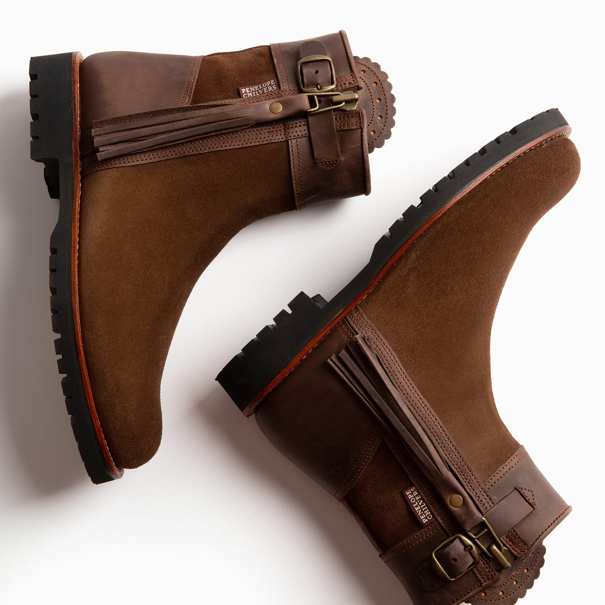 Dark Oak Penelope Chilvers Inclement Cropped Tassel Boot
