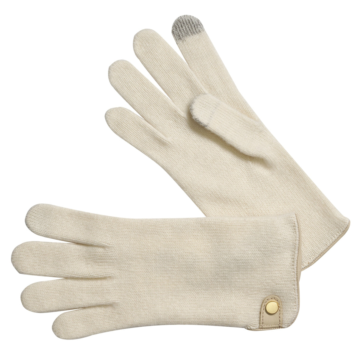 Cream Merino Tag Gloves