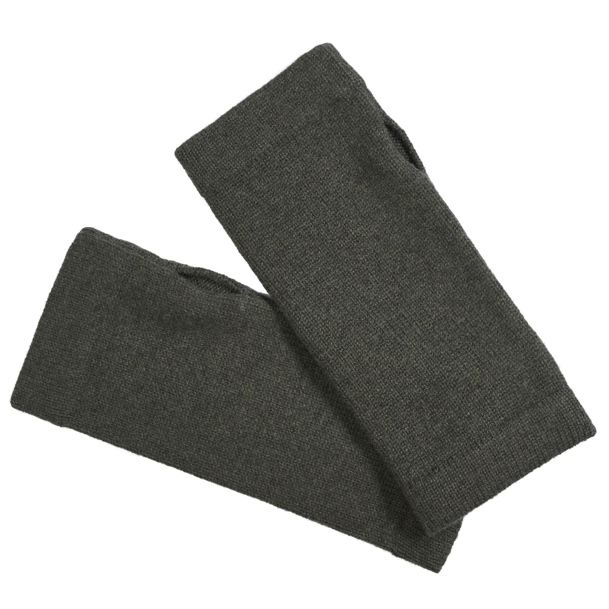 Olive Cashmere Wrist Warmers