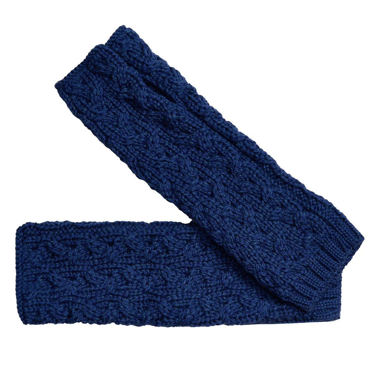 Blue Supersoft Merino Mittens