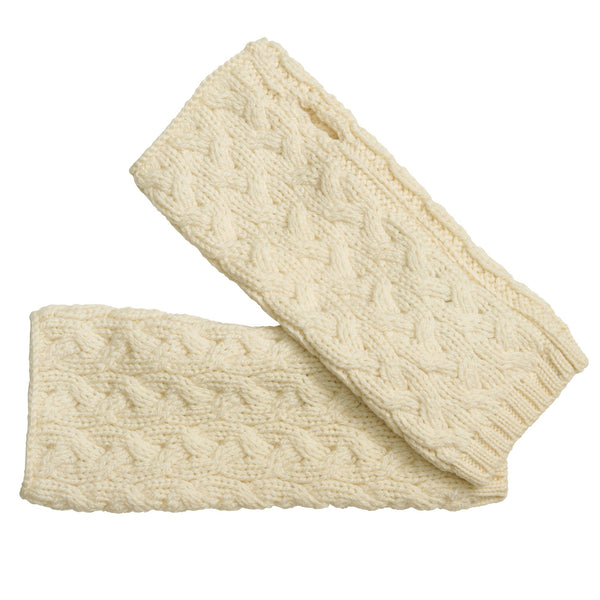 Cream Supersoft Merino Mittens