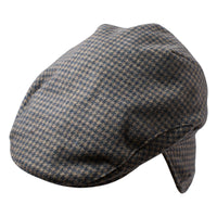 Grey Newsboy Houndstooth Cap