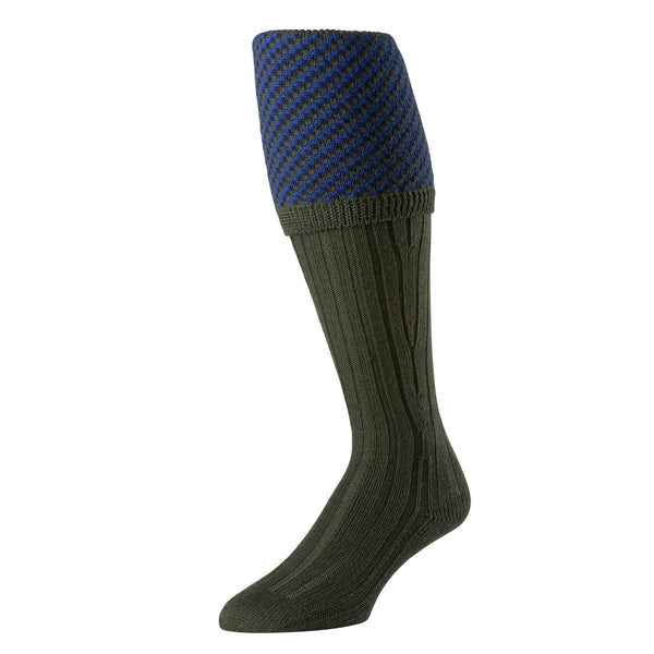 Green Savoy Ribbed Shooting Stocking