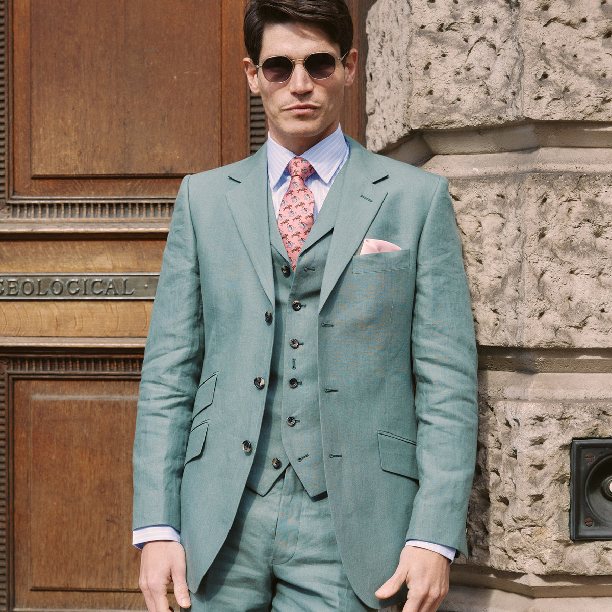 Sage Lisburn Linen Jacket