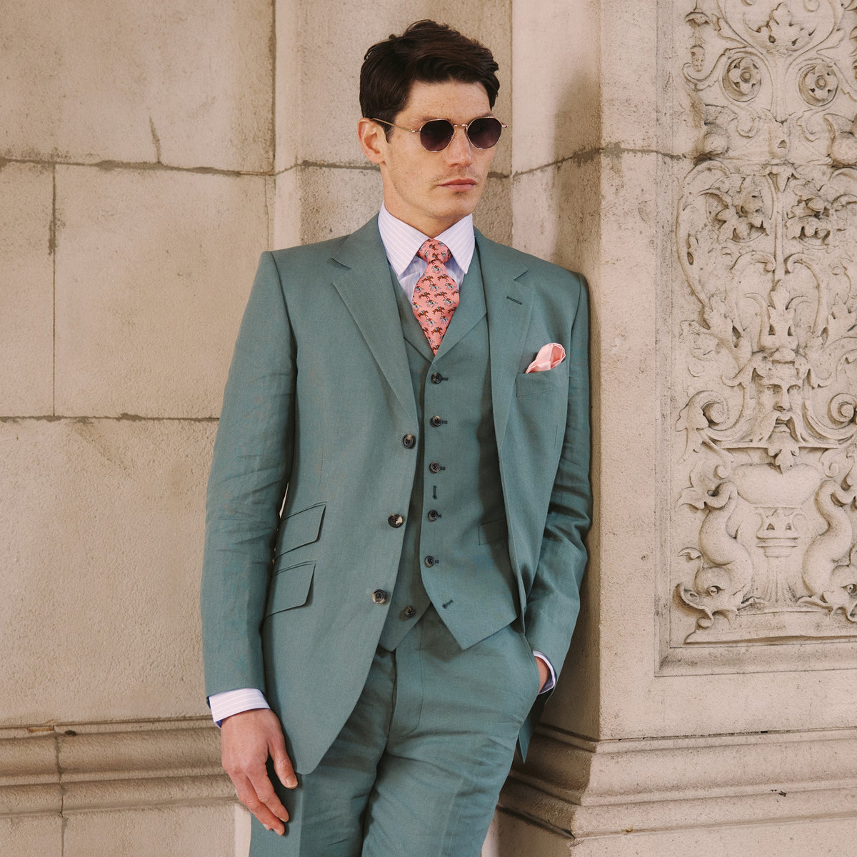 Sage Lisburn Linen Jacket