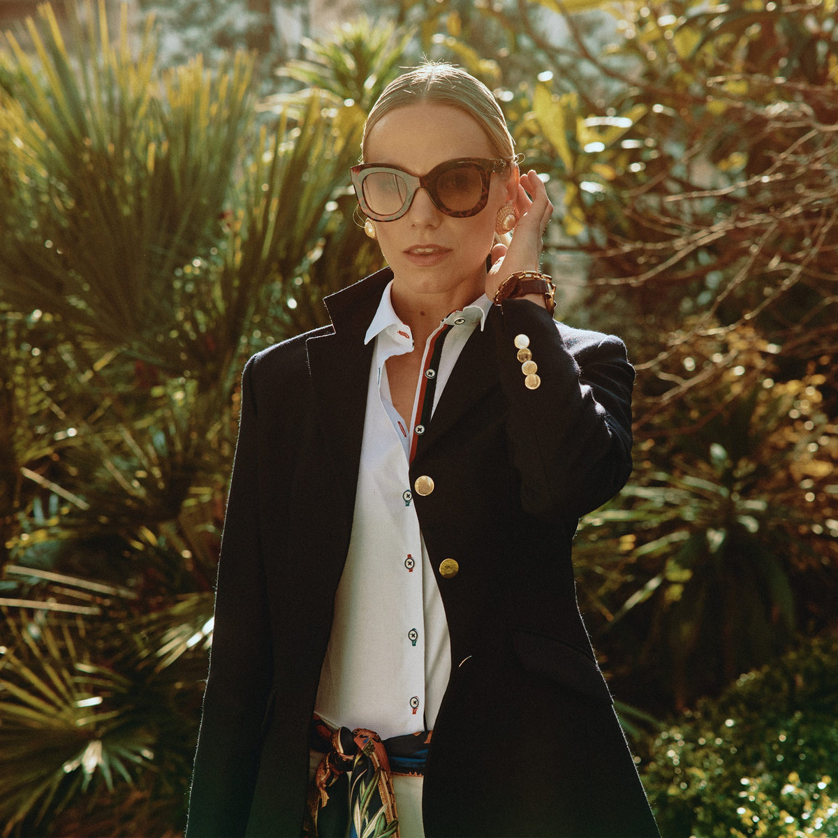 Navy Classic Blazer with Double Vent