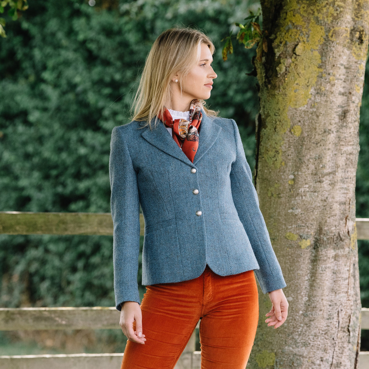 Blue Wantage Harris Tweed Chelsea Jacket