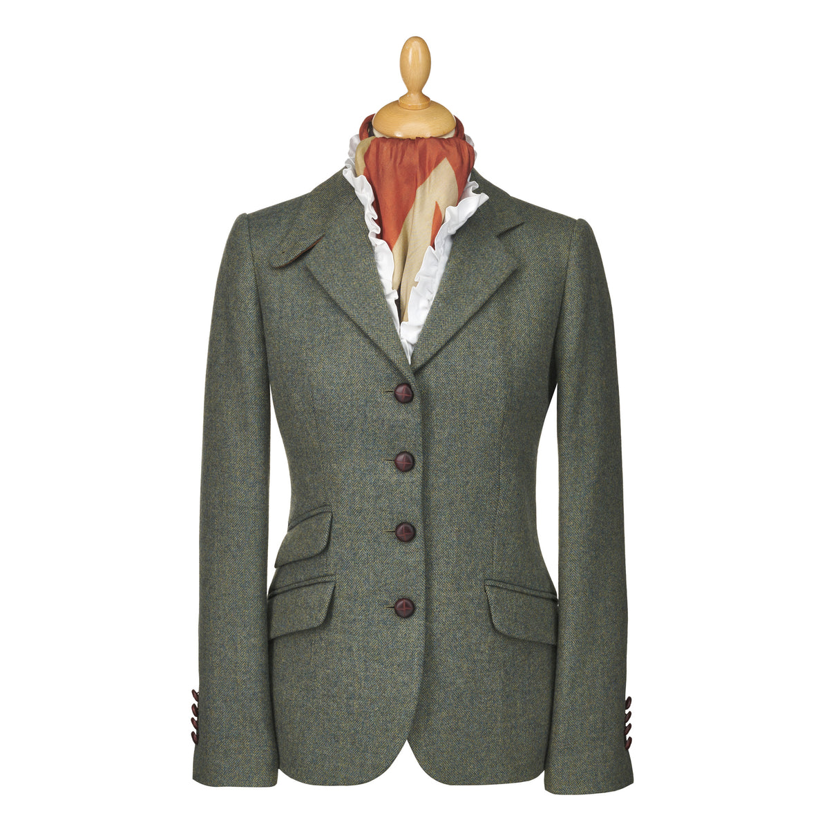 Green Ludlow Storm Tab Tweed Jacket