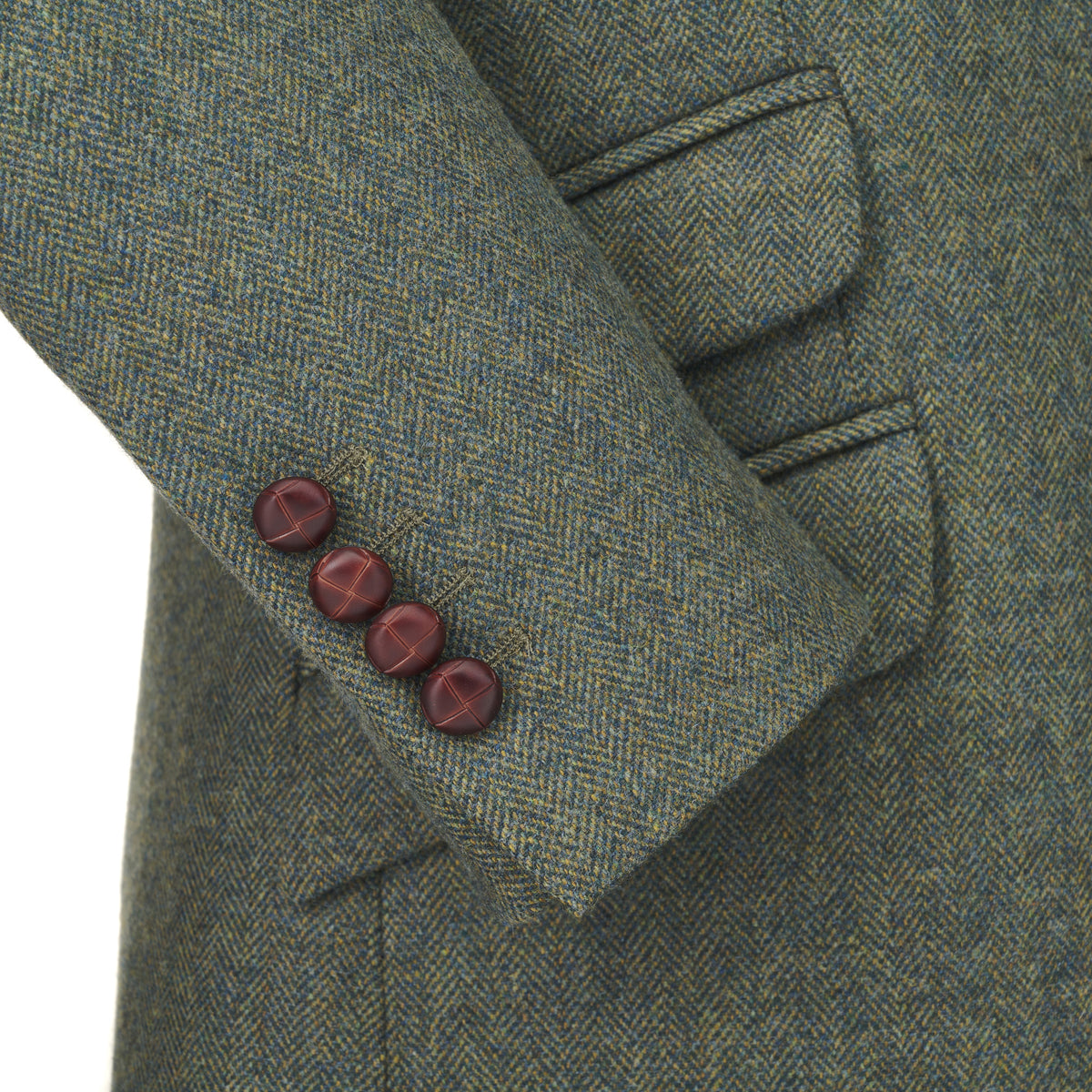 Green Ludlow Storm Tab Tweed Jacket