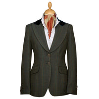Dark Green T.Ba Tweed Swing Jacket
