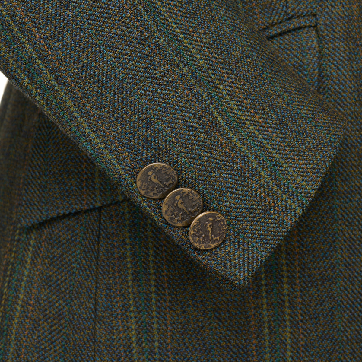 Dark Green T.Ba Tweed Swing Jacket