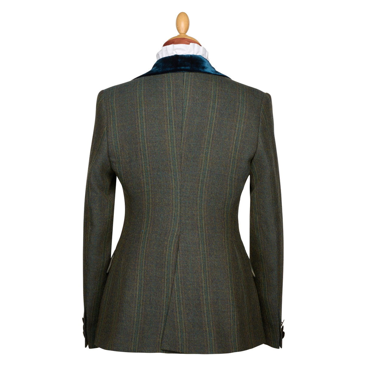 Dark Green T.Ba Tweed Swing Jacket