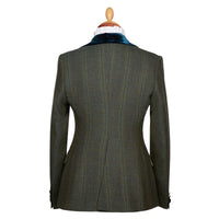 Dark Green T.Ba Tweed Swing Jacket