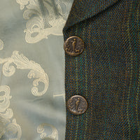 Dark Green T.Ba Tweed Swing Jacket