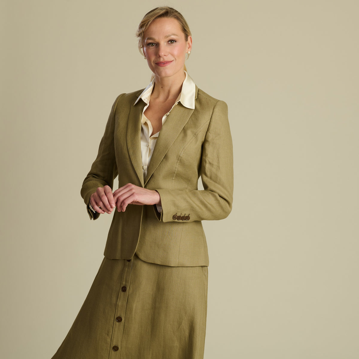 Khaki Maria Safari Jacket