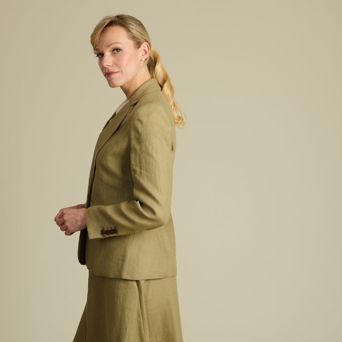 Khaki Maria Safari Jacket