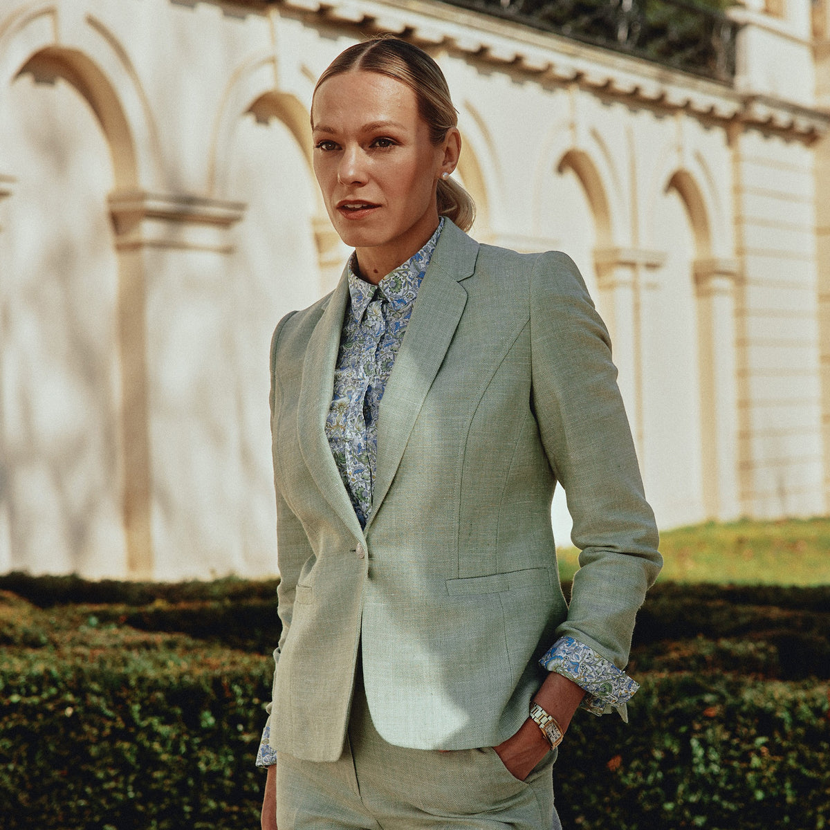 Tetbury Silk Linen Jacket