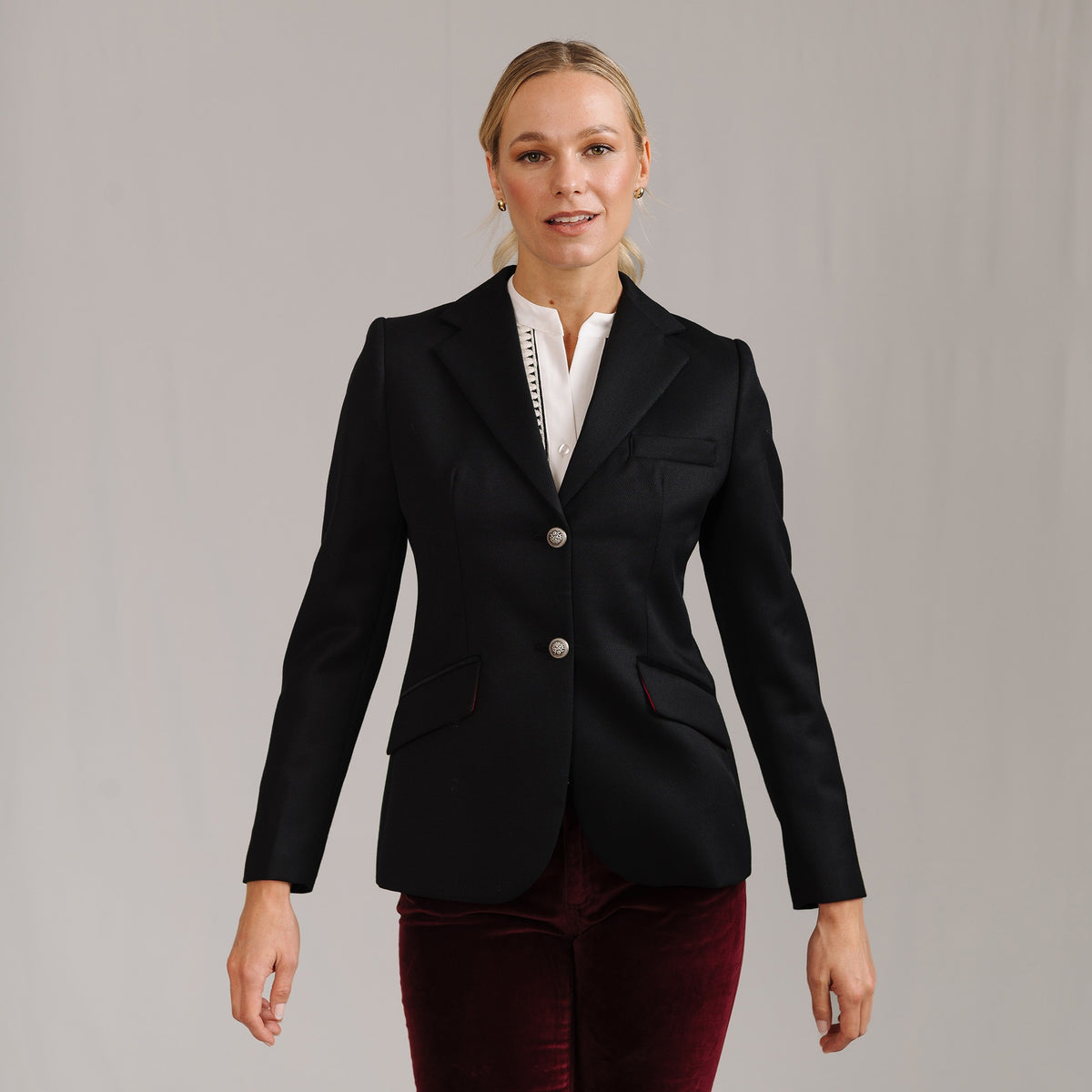 Black Cavalry Twill Hacking Jacket