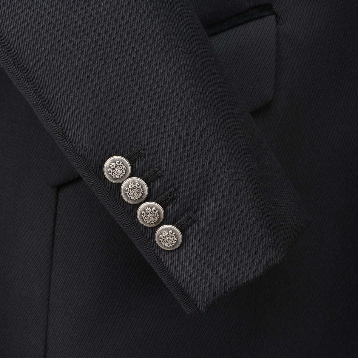 Black Cavalry Twill Hacking Jacket