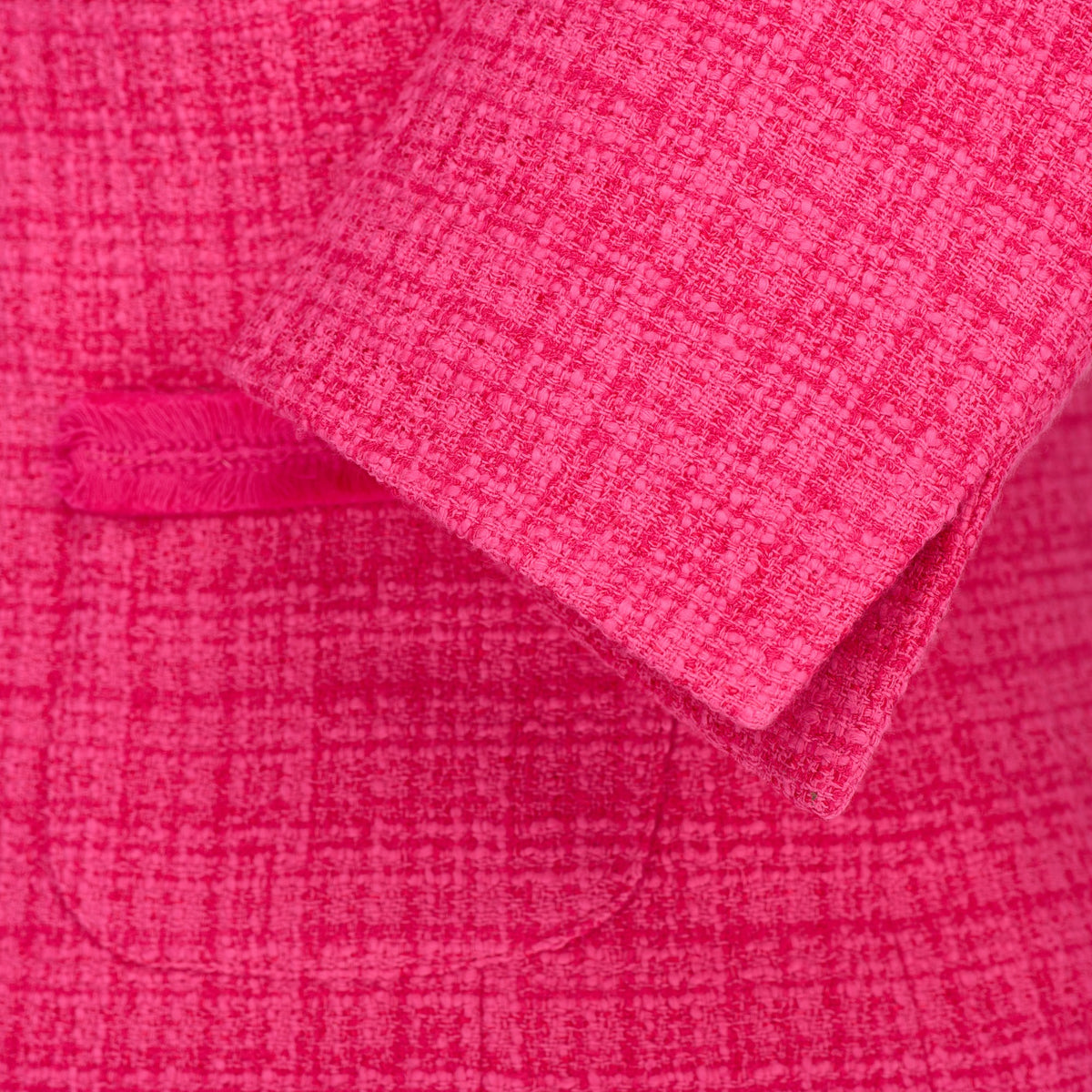Fuchsia Fringe Crop Jacket