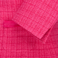 Fuchsia Fringe Crop Jacket