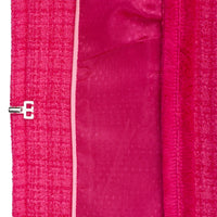 Fuchsia Fringe Crop Jacket