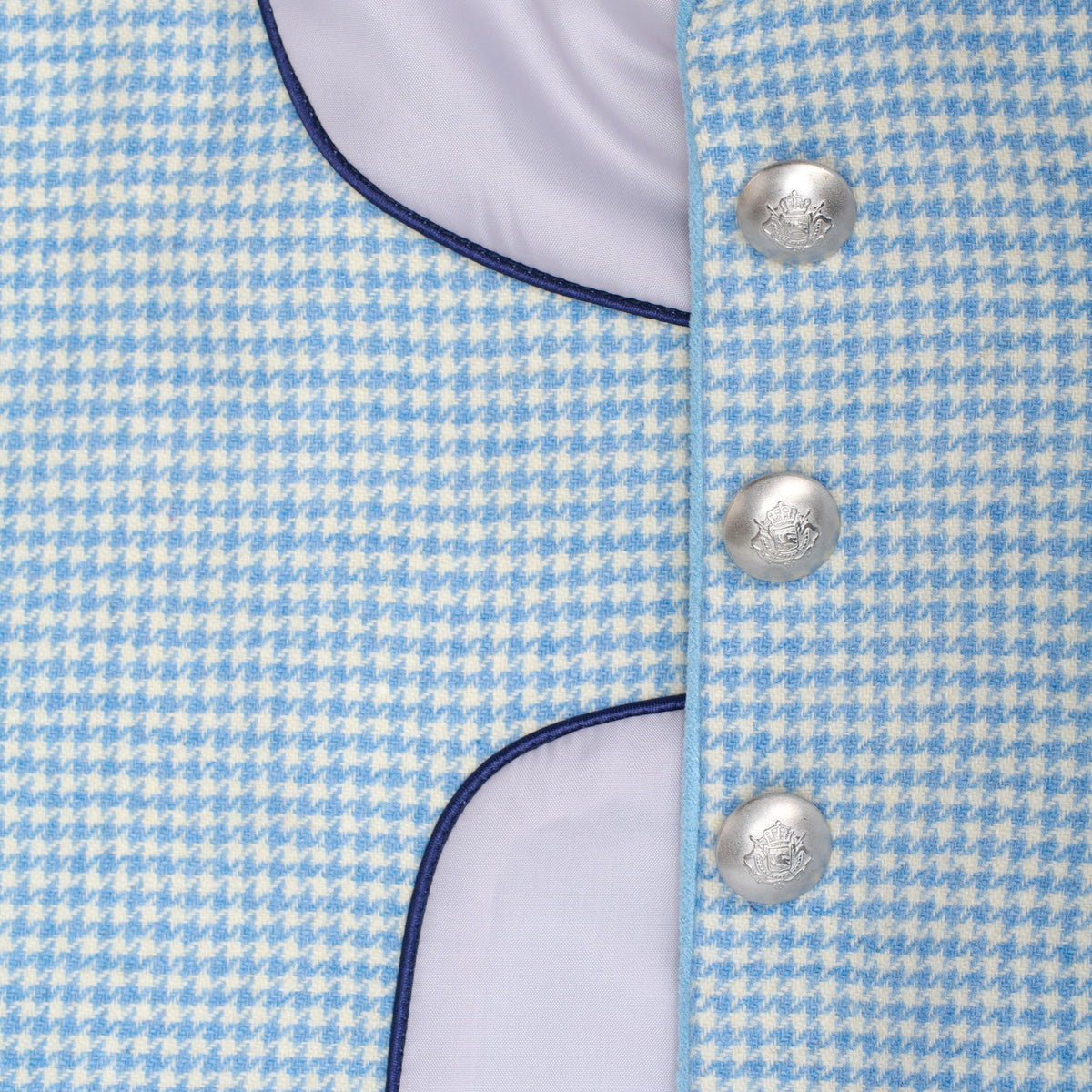 Popham Houndstooth Nehru Jacket