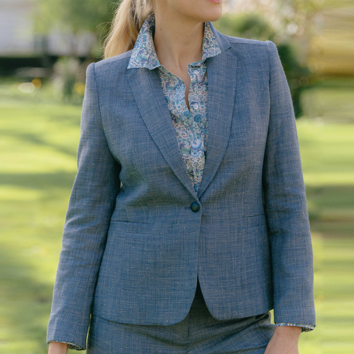 Blue Hinton Maria Suit Jacket
