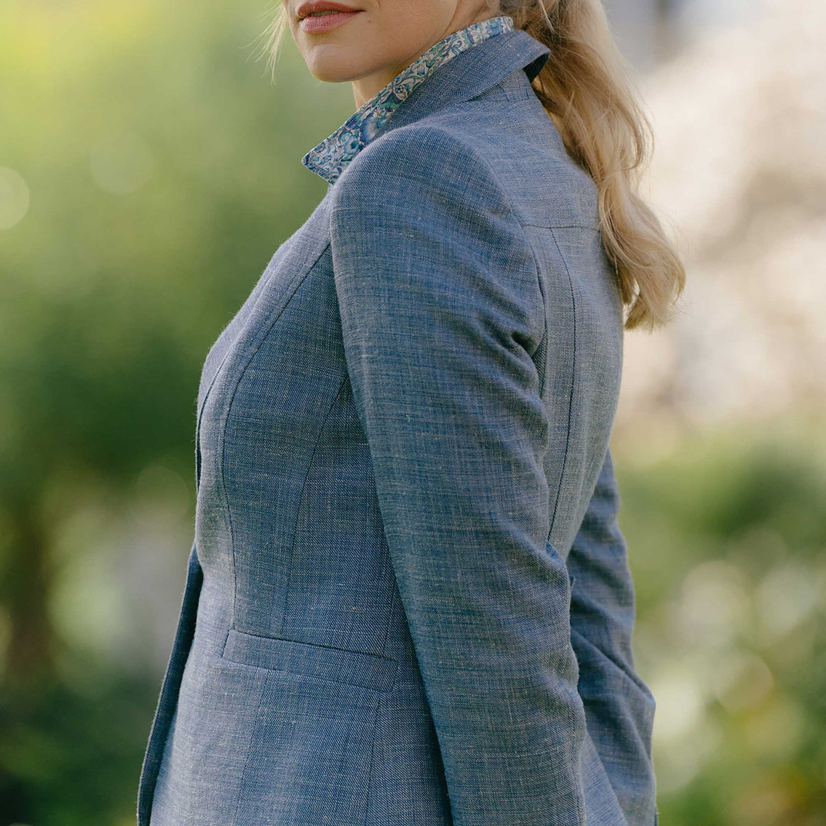 Blue Hinton Maria Suit Jacket