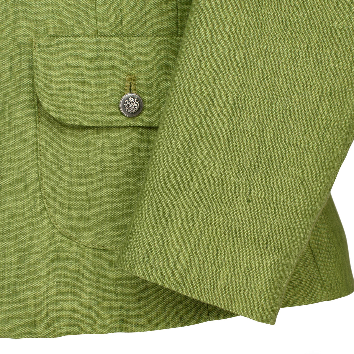 Elsworth Green Linen Jacket with Peter Pan Collar