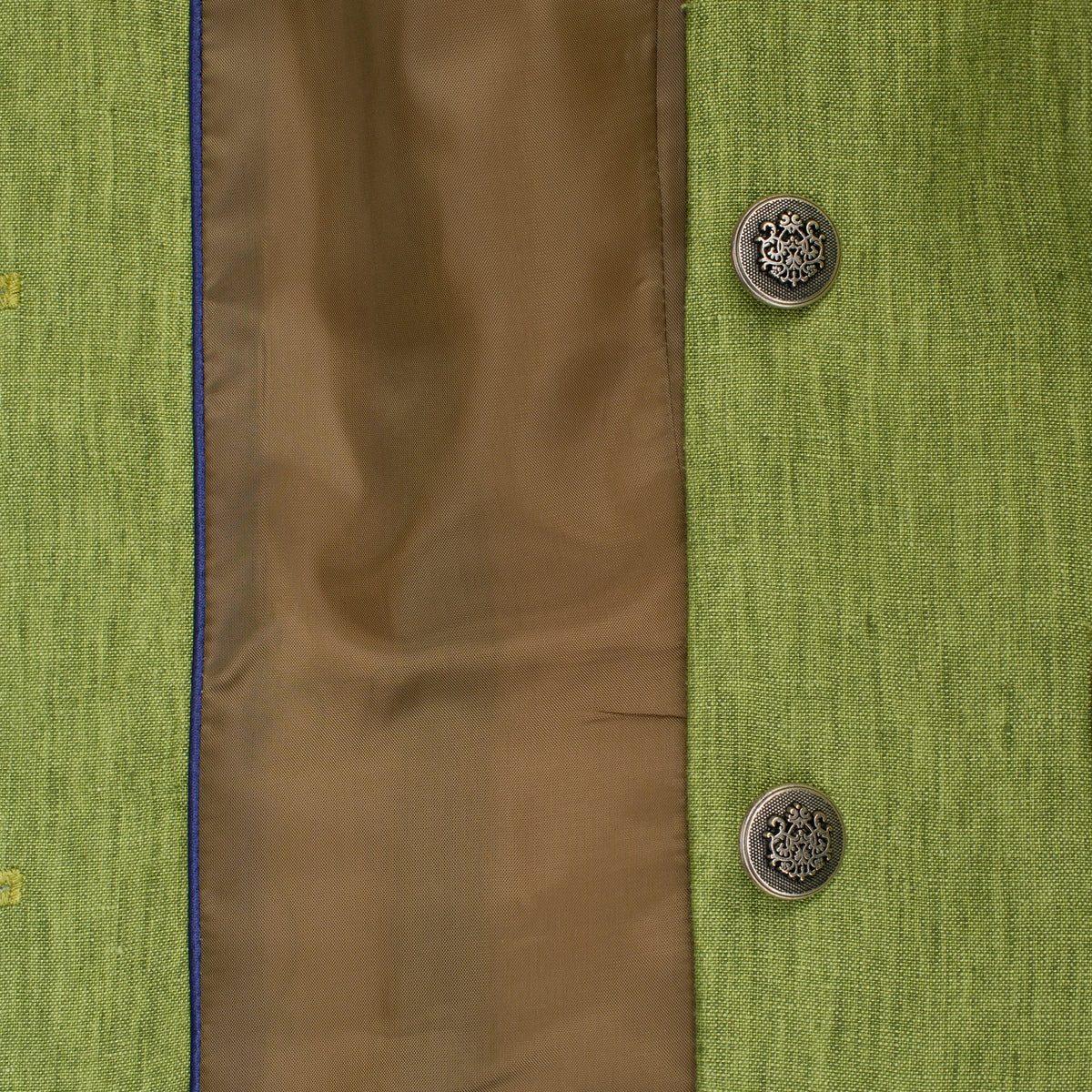 Elsworth Green Linen Jacket with Peter Pan Collar