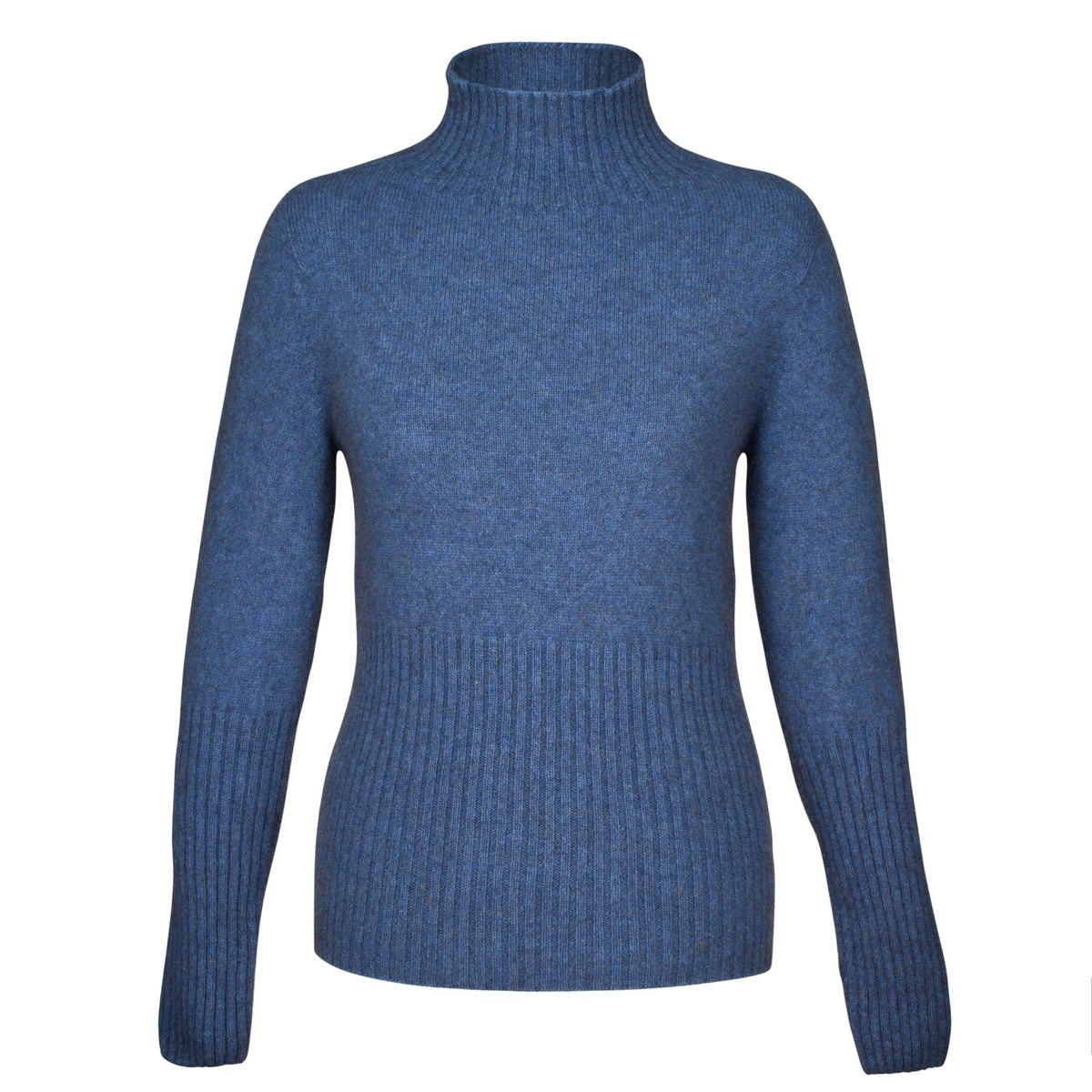 Pale Blue Possum Merino Turtle Neck