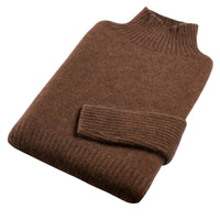Brown Possum Merino Turtle Neck