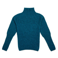Teal Possum Merino Turtle Neck