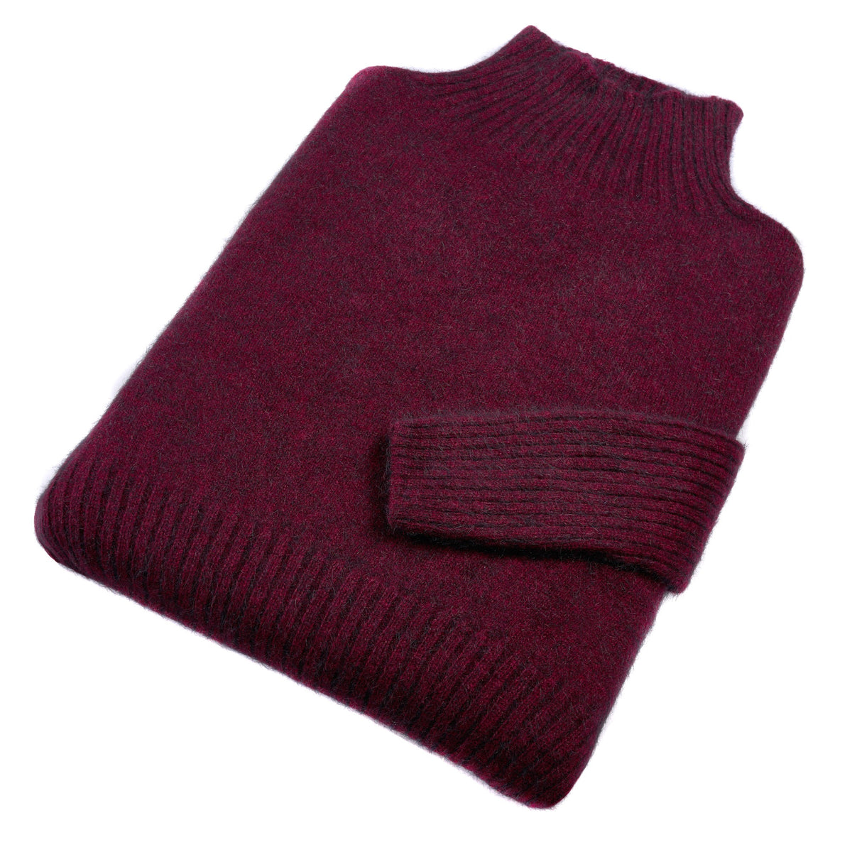 Wine Possum Turtleneck Sweater