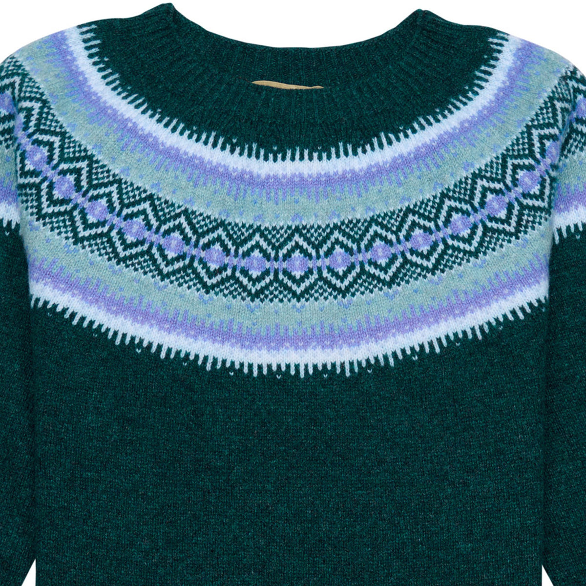 Blue and Purple Geelong Fairisle Jumper