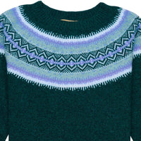 Blue and Purple Geelong Fairisle Jumper