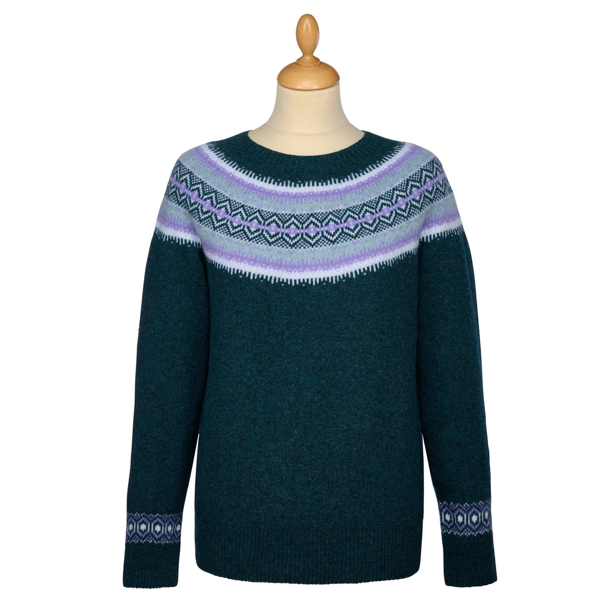 Blue and Purple Geelong Fairisle Jumper