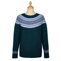 Blue and Purple Geelong Fairisle Jumper